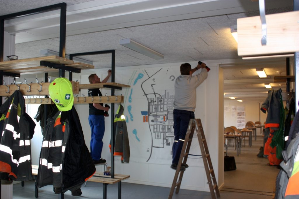 Flytbar kantine til storbyggeplads