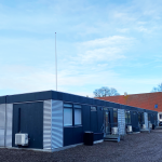 Elevværelse i pavilloner ved Gråsten Landbrugsskole