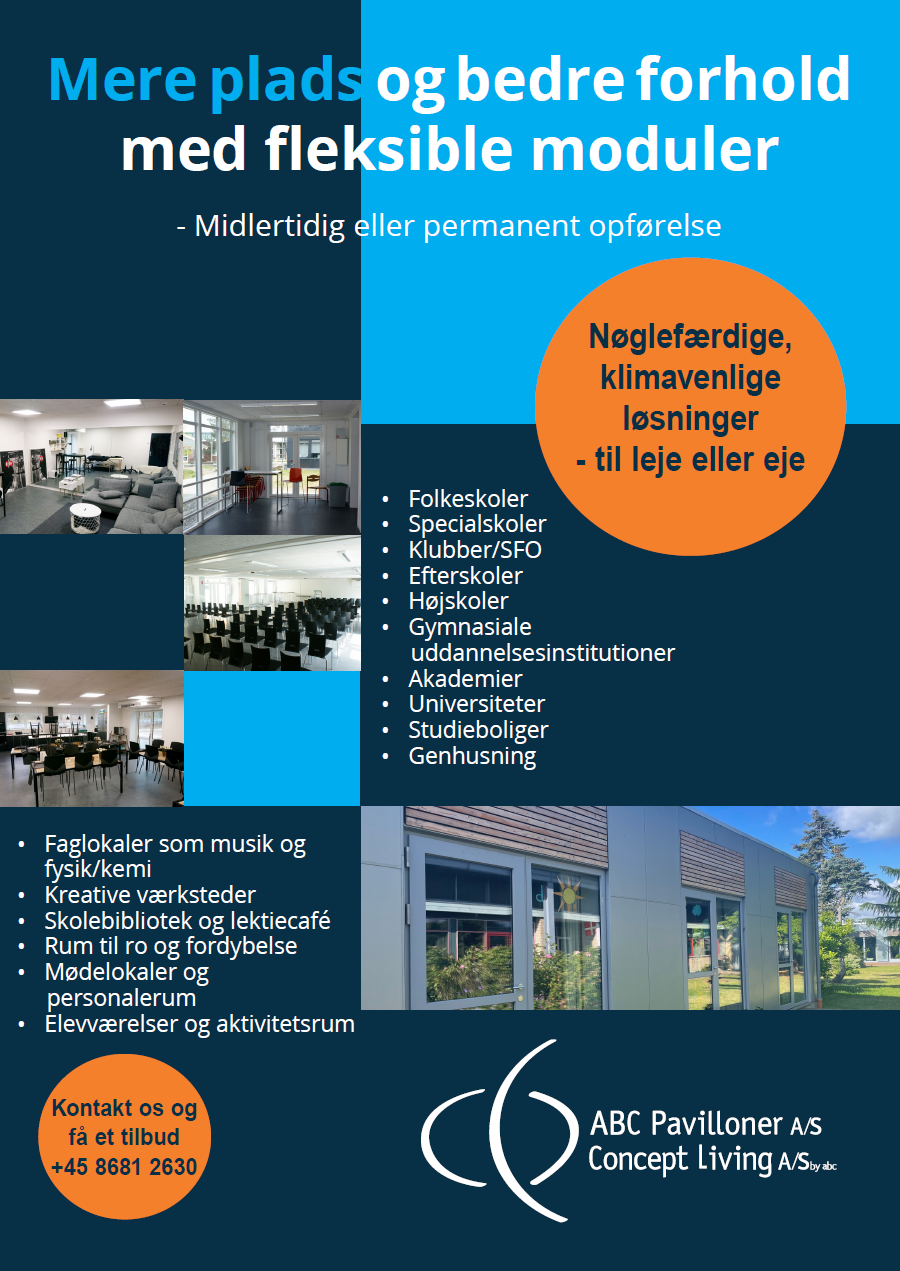 Midlertidige pavilloner eller præfabrikerede moduler til undervisningfaciliteter